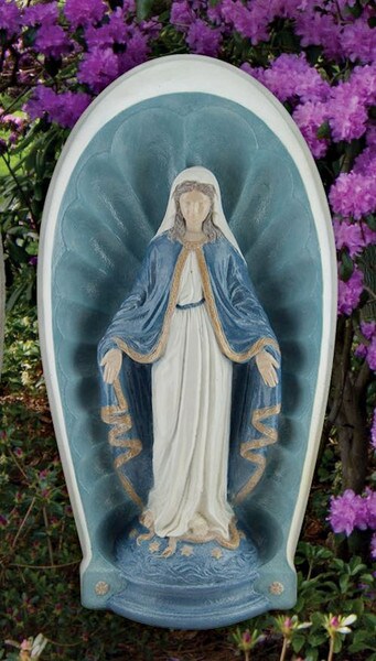 Blessed Mother Mary One Piece Grotto Large Outdoor Niche Italian